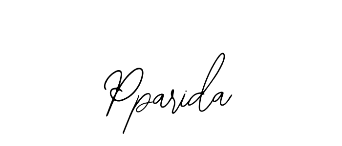 Use a signature maker to create a handwritten signature online. With this signature software, you can design (Bearetta-2O07w) your own signature for name Pparida. Pparida signature style 12 images and pictures png