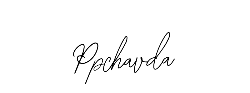 The best way (Bearetta-2O07w) to make a short signature is to pick only two or three words in your name. The name Ppchavda include a total of six letters. For converting this name. Ppchavda signature style 12 images and pictures png