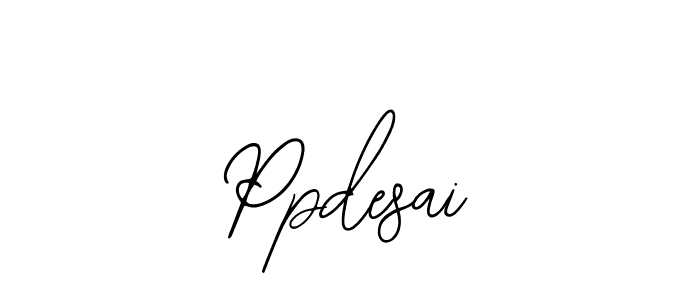 Design your own signature with our free online signature maker. With this signature software, you can create a handwritten (Bearetta-2O07w) signature for name Ppdesai. Ppdesai signature style 12 images and pictures png