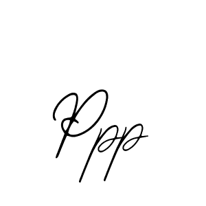 Design your own signature with our free online signature maker. With this signature software, you can create a handwritten (Bearetta-2O07w) signature for name Ppp. Ppp signature style 12 images and pictures png