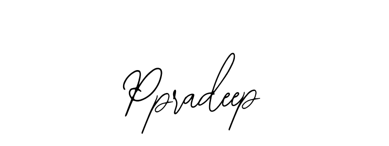 Use a signature maker to create a handwritten signature online. With this signature software, you can design (Bearetta-2O07w) your own signature for name Ppradeep. Ppradeep signature style 12 images and pictures png