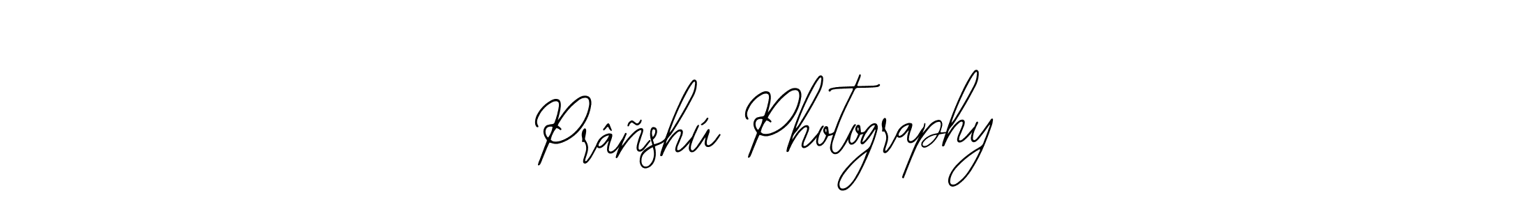 Design your own signature with our free online signature maker. With this signature software, you can create a handwritten (Bearetta-2O07w) signature for name Prâñshú Photography. Prâñshú Photography signature style 12 images and pictures png