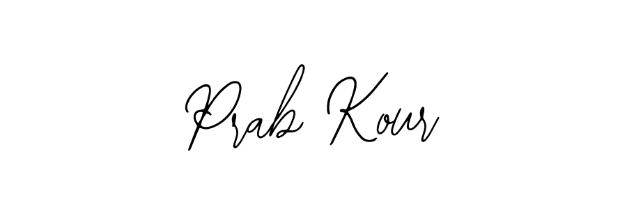 Use a signature maker to create a handwritten signature online. With this signature software, you can design (Bearetta-2O07w) your own signature for name Prab Kour. Prab Kour signature style 12 images and pictures png