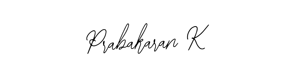 It looks lik you need a new signature style for name Prabakaran K. Design unique handwritten (Bearetta-2O07w) signature with our free signature maker in just a few clicks. Prabakaran K signature style 12 images and pictures png