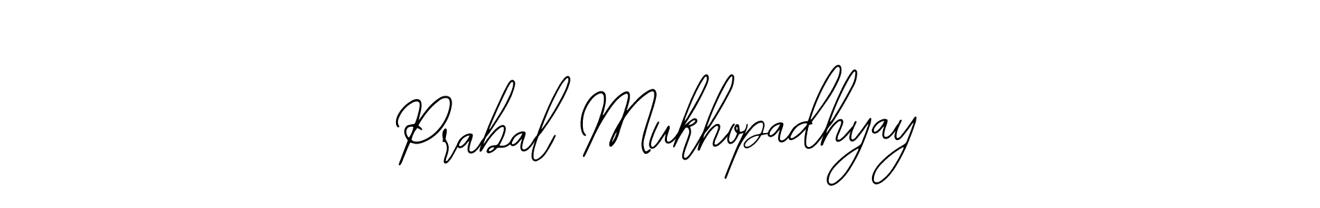 The best way (Bearetta-2O07w) to make a short signature is to pick only two or three words in your name. The name Prabal Mukhopadhyay include a total of six letters. For converting this name. Prabal Mukhopadhyay signature style 12 images and pictures png