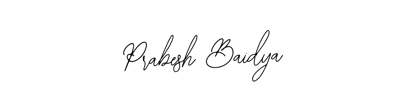 Design your own signature with our free online signature maker. With this signature software, you can create a handwritten (Bearetta-2O07w) signature for name Prabesh Baidya. Prabesh Baidya signature style 12 images and pictures png