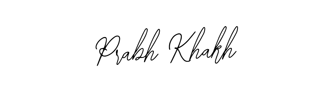 You should practise on your own different ways (Bearetta-2O07w) to write your name (Prabh Khakh) in signature. don't let someone else do it for you. Prabh Khakh signature style 12 images and pictures png
