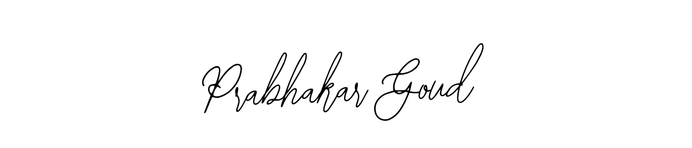You should practise on your own different ways (Bearetta-2O07w) to write your name (Prabhakar Goud) in signature. don't let someone else do it for you. Prabhakar Goud signature style 12 images and pictures png