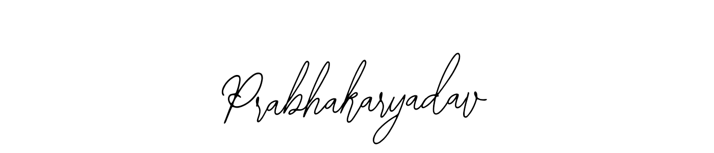 Bearetta-2O07w is a professional signature style that is perfect for those who want to add a touch of class to their signature. It is also a great choice for those who want to make their signature more unique. Get Prabhakaryadav name to fancy signature for free. Prabhakaryadav signature style 12 images and pictures png
