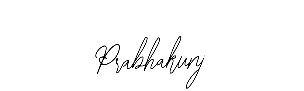 How to make Prabhakunj name signature. Use Bearetta-2O07w style for creating short signs online. This is the latest handwritten sign. Prabhakunj signature style 12 images and pictures png