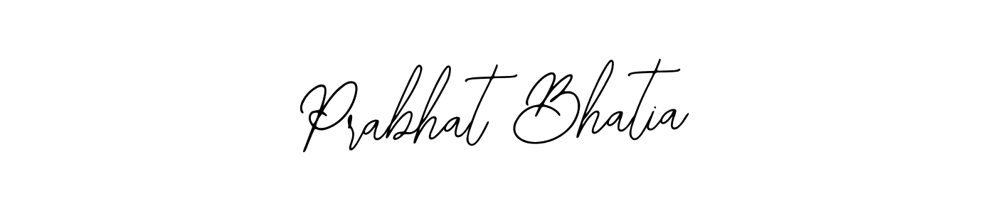 How to make Prabhat Bhatia name signature. Use Bearetta-2O07w style for creating short signs online. This is the latest handwritten sign. Prabhat Bhatia signature style 12 images and pictures png