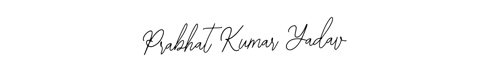 The best way (Bearetta-2O07w) to make a short signature is to pick only two or three words in your name. The name Prabhat Kumar Yadav include a total of six letters. For converting this name. Prabhat Kumar Yadav signature style 12 images and pictures png