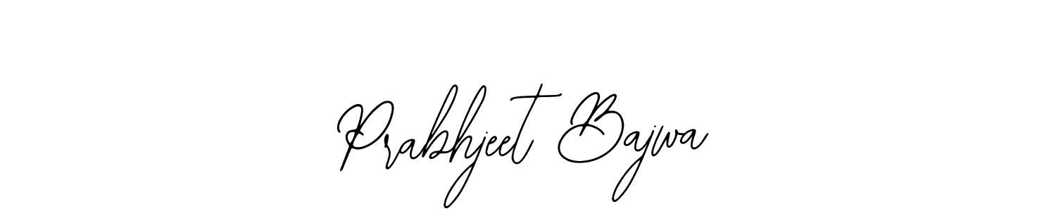 How to make Prabhjeet Bajwa name signature. Use Bearetta-2O07w style for creating short signs online. This is the latest handwritten sign. Prabhjeet Bajwa signature style 12 images and pictures png