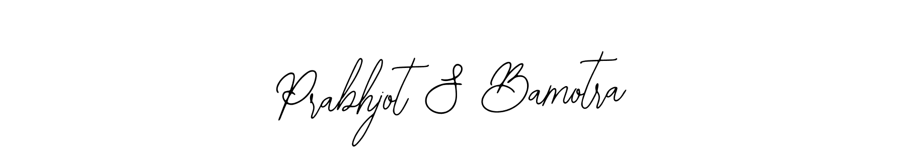 You should practise on your own different ways (Bearetta-2O07w) to write your name (Prabhjot S Bamotra) in signature. don't let someone else do it for you. Prabhjot S Bamotra signature style 12 images and pictures png