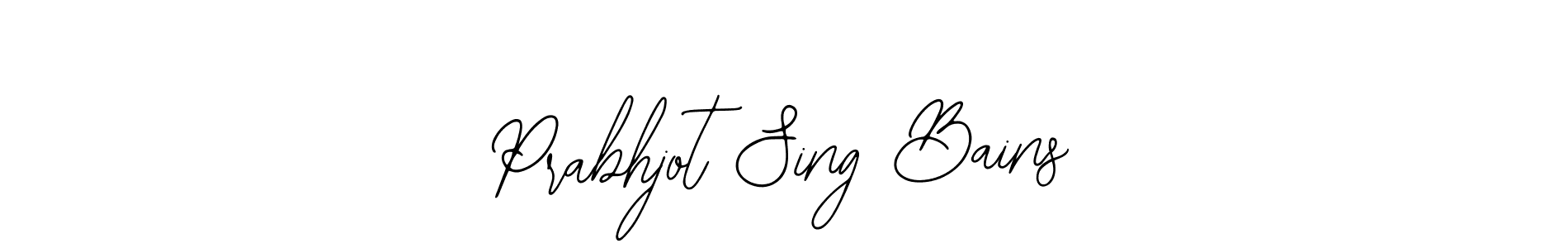 How to Draw Prabhjot Sing Bains signature style? Bearetta-2O07w is a latest design signature styles for name Prabhjot Sing Bains. Prabhjot Sing Bains signature style 12 images and pictures png