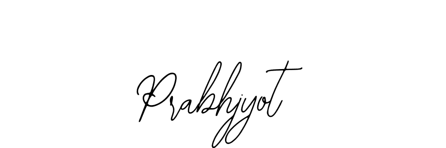 Design your own signature with our free online signature maker. With this signature software, you can create a handwritten (Bearetta-2O07w) signature for name Prabhjyot. Prabhjyot signature style 12 images and pictures png