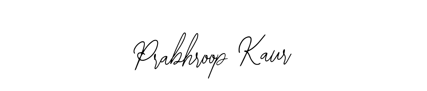 Design your own signature with our free online signature maker. With this signature software, you can create a handwritten (Bearetta-2O07w) signature for name Prabhroop Kaur. Prabhroop Kaur signature style 12 images and pictures png