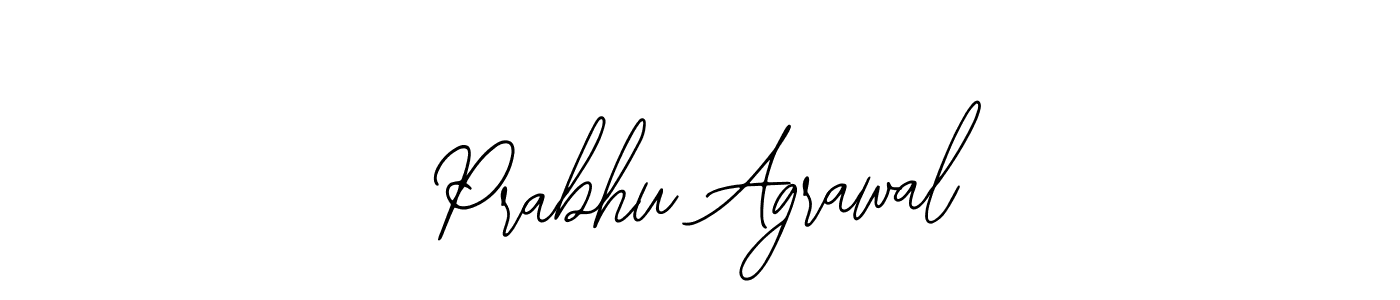 How to make Prabhu Agrawal name signature. Use Bearetta-2O07w style for creating short signs online. This is the latest handwritten sign. Prabhu Agrawal signature style 12 images and pictures png