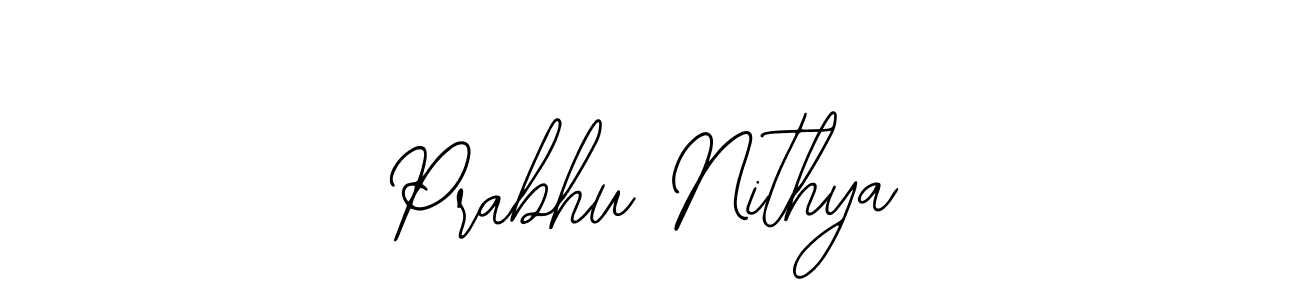 Design your own signature with our free online signature maker. With this signature software, you can create a handwritten (Bearetta-2O07w) signature for name Prabhu Nithya. Prabhu Nithya signature style 12 images and pictures png