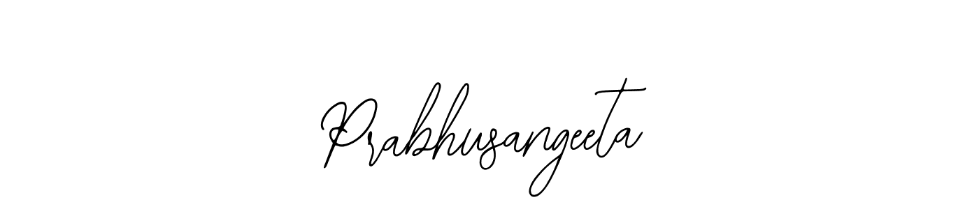 You should practise on your own different ways (Bearetta-2O07w) to write your name (Prabhusangeeta) in signature. don't let someone else do it for you. Prabhusangeeta signature style 12 images and pictures png