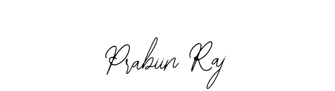 if you are searching for the best signature style for your name Prabiin Raj. so please give up your signature search. here we have designed multiple signature styles  using Bearetta-2O07w. Prabiin Raj signature style 12 images and pictures png