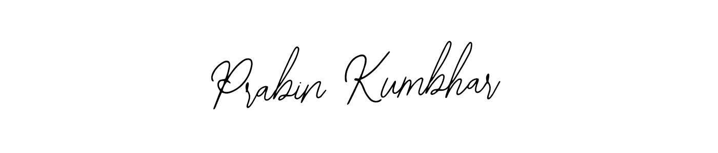 You should practise on your own different ways (Bearetta-2O07w) to write your name (Prabin Kumbhar) in signature. don't let someone else do it for you. Prabin Kumbhar signature style 12 images and pictures png