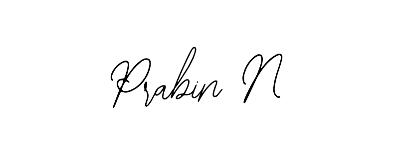 Design your own signature with our free online signature maker. With this signature software, you can create a handwritten (Bearetta-2O07w) signature for name Prabin N. Prabin N signature style 12 images and pictures png