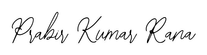 A dynamic signature style for Prabir Kumar Rana using Bearetta-2O07w script. Designed to look authentic, handwritten, and professional. Prabir Kumar Rana signature style 12 images and pictures png