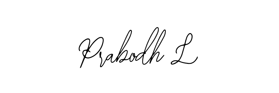 You can use this online signature creator to create a handwritten signature for the name Prabodh L. This is the best online autograph maker. Prabodh L signature style 12 images and pictures png