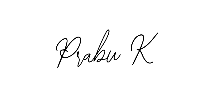 The best way (Bearetta-2O07w) to make a short signature is to pick only two or three words in your name. The name Prabu K include a total of six letters. For converting this name. Prabu K signature style 12 images and pictures png