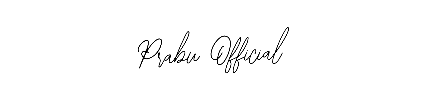 Create a beautiful signature design for name Prabu Official. With this signature (Bearetta-2O07w) fonts, you can make a handwritten signature for free. Prabu Official signature style 12 images and pictures png