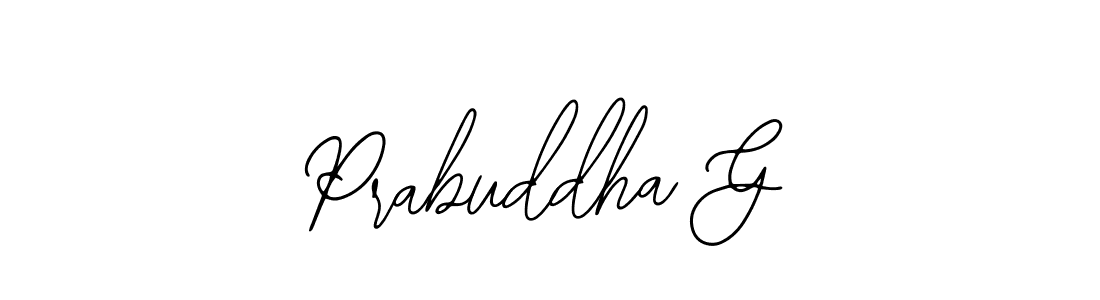 How to make Prabuddha G signature? Bearetta-2O07w is a professional autograph style. Create handwritten signature for Prabuddha G name. Prabuddha G signature style 12 images and pictures png