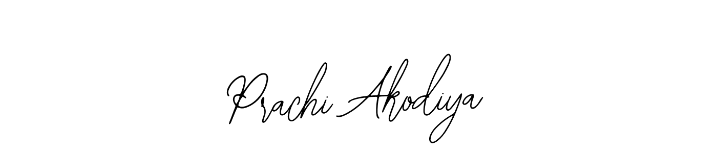 How to make Prachi Akodiya name signature. Use Bearetta-2O07w style for creating short signs online. This is the latest handwritten sign. Prachi Akodiya signature style 12 images and pictures png