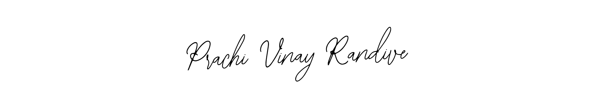 How to make Prachi Vinay Randive name signature. Use Bearetta-2O07w style for creating short signs online. This is the latest handwritten sign. Prachi Vinay Randive signature style 12 images and pictures png