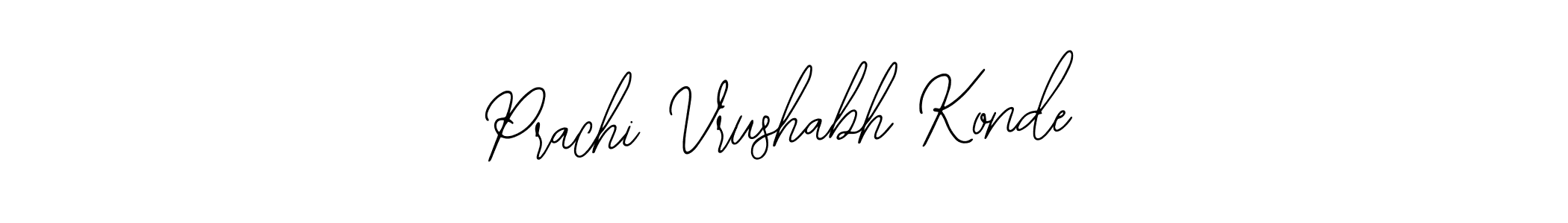 You should practise on your own different ways (Bearetta-2O07w) to write your name (Prachi Vrushabh Konde) in signature. don't let someone else do it for you. Prachi Vrushabh Konde signature style 12 images and pictures png