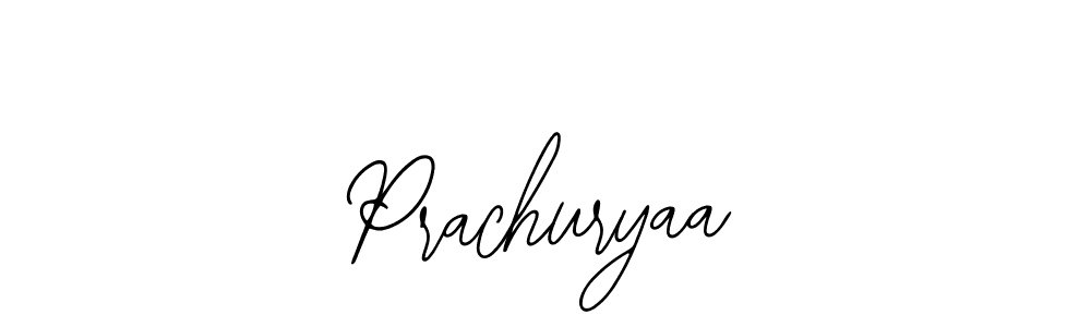 Use a signature maker to create a handwritten signature online. With this signature software, you can design (Bearetta-2O07w) your own signature for name Prachuryaa. Prachuryaa signature style 12 images and pictures png