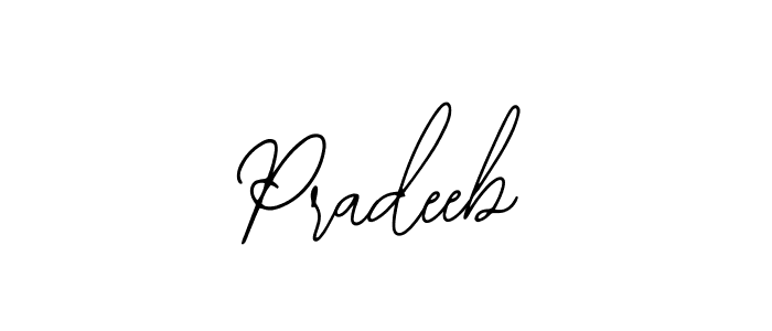 The best way (Bearetta-2O07w) to make a short signature is to pick only two or three words in your name. The name Pradeeb include a total of six letters. For converting this name. Pradeeb signature style 12 images and pictures png