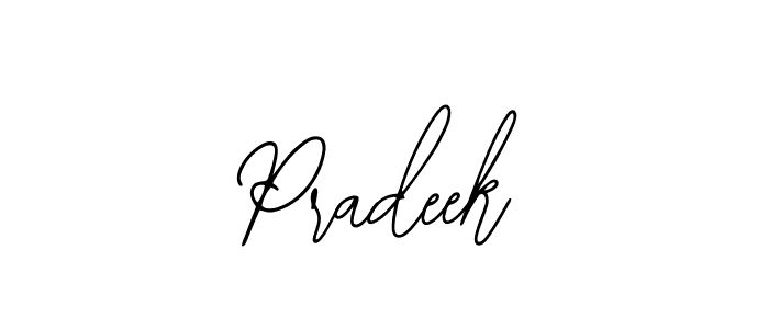 You should practise on your own different ways (Bearetta-2O07w) to write your name (Pradeek) in signature. don't let someone else do it for you. Pradeek signature style 12 images and pictures png