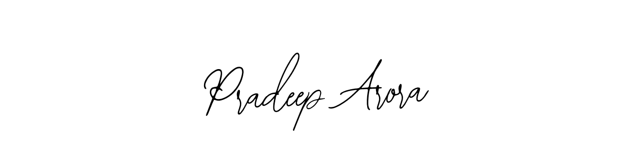 if you are searching for the best signature style for your name Pradeep Arora. so please give up your signature search. here we have designed multiple signature styles  using Bearetta-2O07w. Pradeep Arora signature style 12 images and pictures png