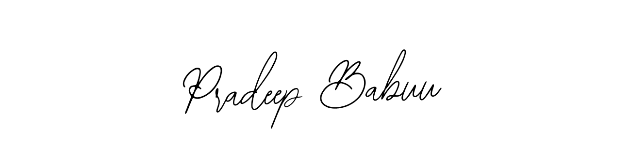 Use a signature maker to create a handwritten signature online. With this signature software, you can design (Bearetta-2O07w) your own signature for name Pradeep Babuu. Pradeep Babuu signature style 12 images and pictures png