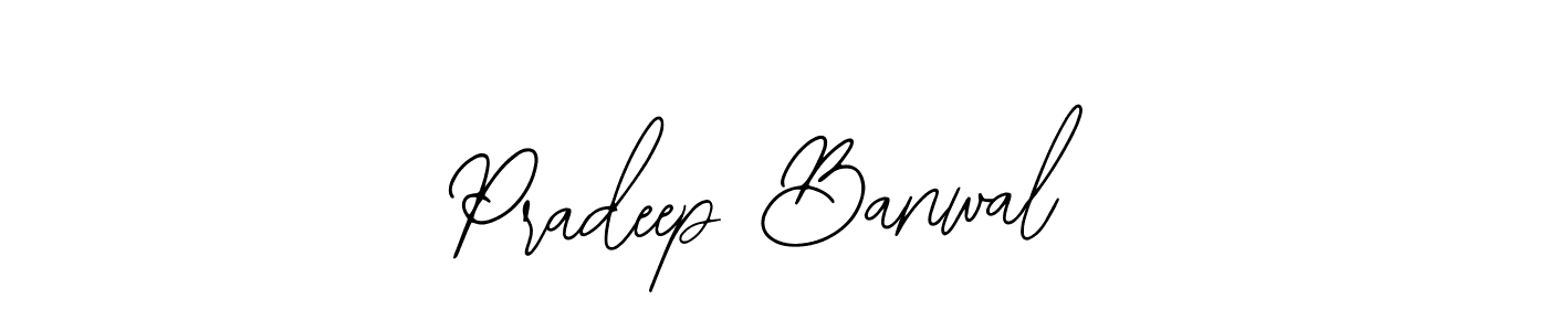 Use a signature maker to create a handwritten signature online. With this signature software, you can design (Bearetta-2O07w) your own signature for name Pradeep Banwal. Pradeep Banwal signature style 12 images and pictures png