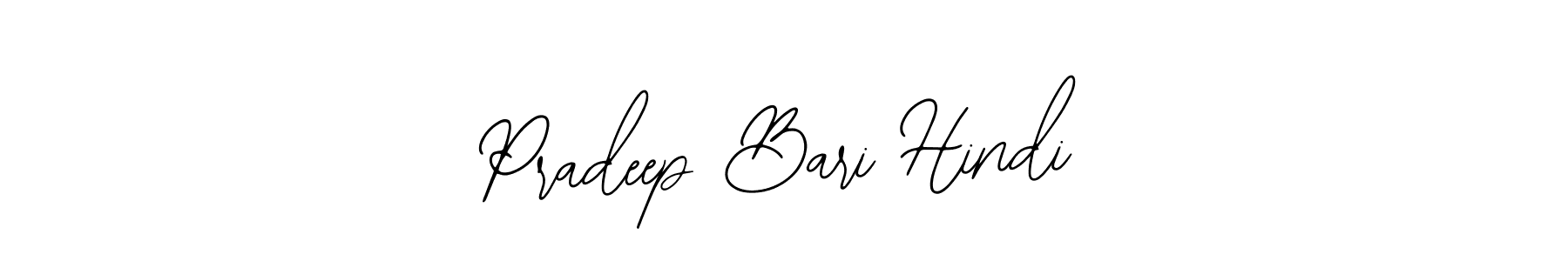 Make a beautiful signature design for name Pradeep Bari Hindi. With this signature (Bearetta-2O07w) style, you can create a handwritten signature for free. Pradeep Bari Hindi signature style 12 images and pictures png
