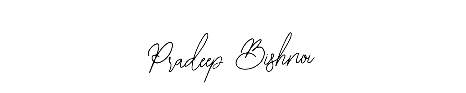 How to make Pradeep Bishnoi name signature. Use Bearetta-2O07w style for creating short signs online. This is the latest handwritten sign. Pradeep Bishnoi signature style 12 images and pictures png