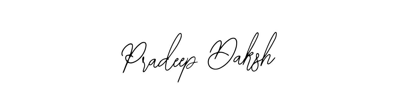 You should practise on your own different ways (Bearetta-2O07w) to write your name (Pradeep Daksh) in signature. don't let someone else do it for you. Pradeep Daksh signature style 12 images and pictures png