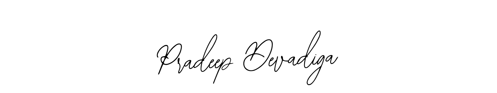 Bearetta-2O07w is a professional signature style that is perfect for those who want to add a touch of class to their signature. It is also a great choice for those who want to make their signature more unique. Get Pradeep Devadiga name to fancy signature for free. Pradeep Devadiga signature style 12 images and pictures png