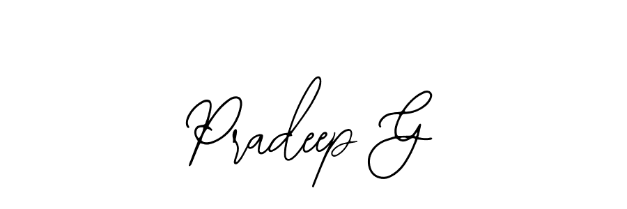 Make a beautiful signature design for name Pradeep G. With this signature (Bearetta-2O07w) style, you can create a handwritten signature for free. Pradeep G signature style 12 images and pictures png