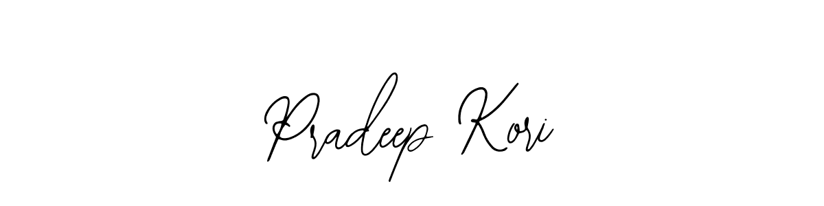 How to make Pradeep Kori name signature. Use Bearetta-2O07w style for creating short signs online. This is the latest handwritten sign. Pradeep Kori signature style 12 images and pictures png