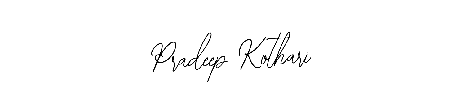 You should practise on your own different ways (Bearetta-2O07w) to write your name (Pradeep Kothari) in signature. don't let someone else do it for you. Pradeep Kothari signature style 12 images and pictures png