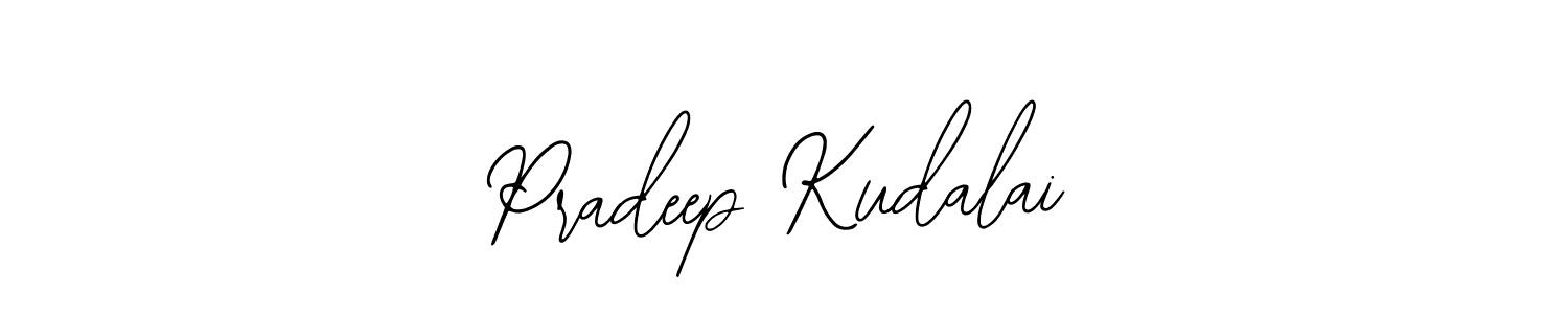 You should practise on your own different ways (Bearetta-2O07w) to write your name (Pradeep Kudalai) in signature. don't let someone else do it for you. Pradeep Kudalai signature style 12 images and pictures png