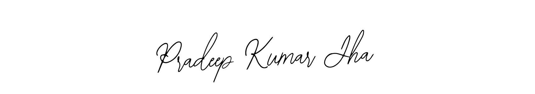 You should practise on your own different ways (Bearetta-2O07w) to write your name (Pradeep Kumar Jha) in signature. don't let someone else do it for you. Pradeep Kumar Jha signature style 12 images and pictures png